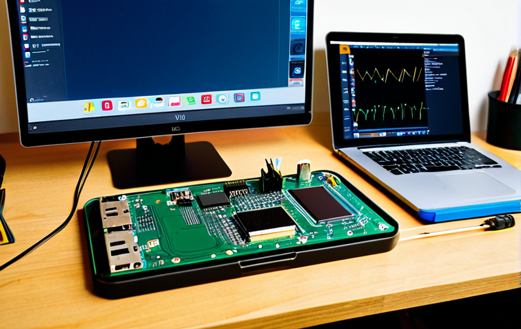 Modern Electronics Workbench**

"A brightly lit electronics workbench cluttered with components: a partially assembled PCB with SMD components, a multimeter, a soldering iron, and a laptop displaying KiCad software. The PCB has visible traces designed for high-speed signals. In the background, a wireless charging pad is wirelessly charging a smartphone. The scene is professional and clean, conveying innovation and technological advancement. Safe for work, appropriate content, fully clothed, professional, perfect anatomy, natural proportions, high quality."

**