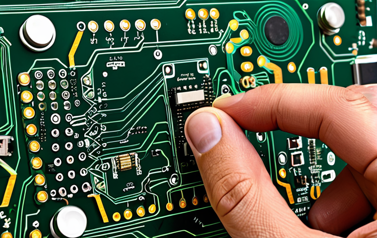 **
A highly detailed schematic diagram of an electronic circuit, showcasing various components connected on a PCB. The diagram utilizes clear symbols and labels. The style is technical illustration, professional and informative. Safe for work, appropriate content, fully clothed, professional. perfect anatomy, correct proportions, natural pose, well-formed hands, proper finger count, natural body proportions.
**