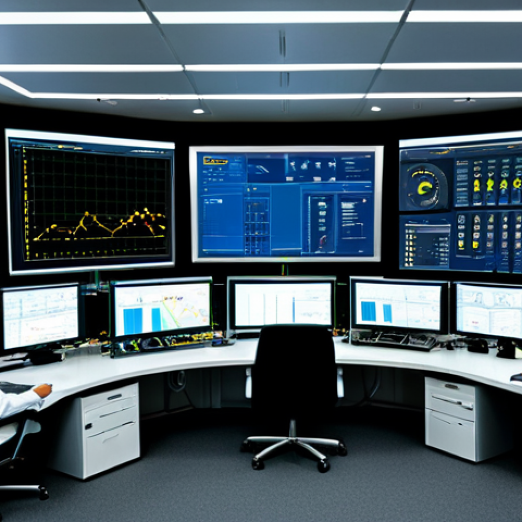 전자기술사와 관련된 최신 공학 연구 결과 - Smart Grid Control Room**

"A modern control room for a Smart Grid, showcasing advanced monitoring a...