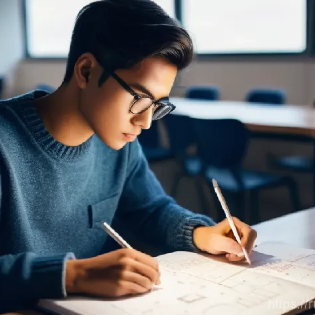 전자기술사 실기시험의 성공 전략 - **Prompt:** A focused young adult, either male or female, sitting at a clean study desk, illuminated...