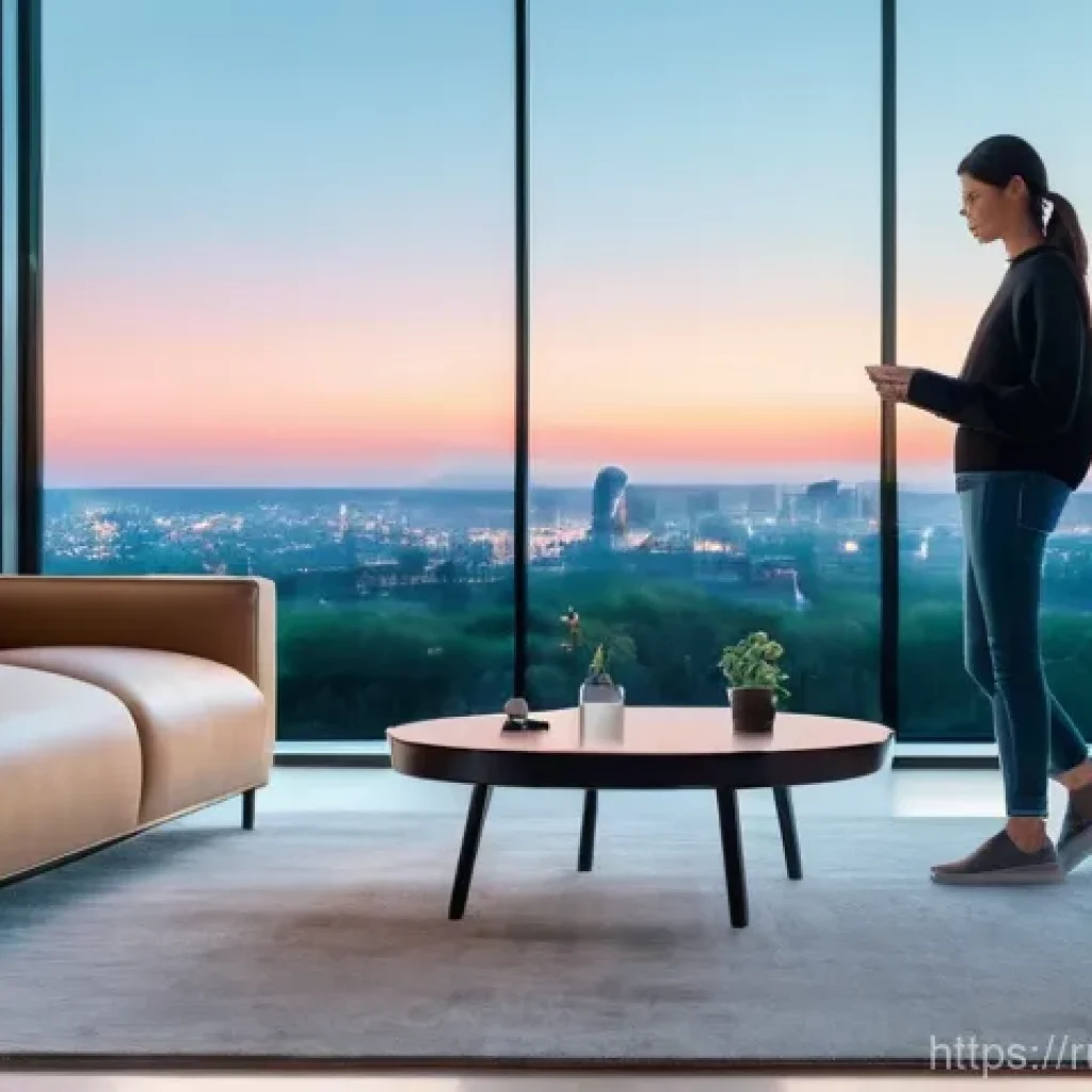 전자기술사와 최신 트렌드 기술 분석 - **Prompt 1: AI-Enhanced Smart Home Experience**
    A bright, minimalist, and futuristic living room...