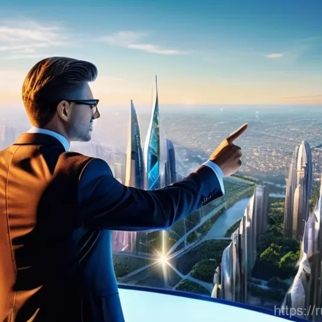 전자기술사와 기술 로드맵 작성 방법 - **Futuristic Innovation Compass**
    An inspiring, wide-angle shot of a diverse group of young and ...