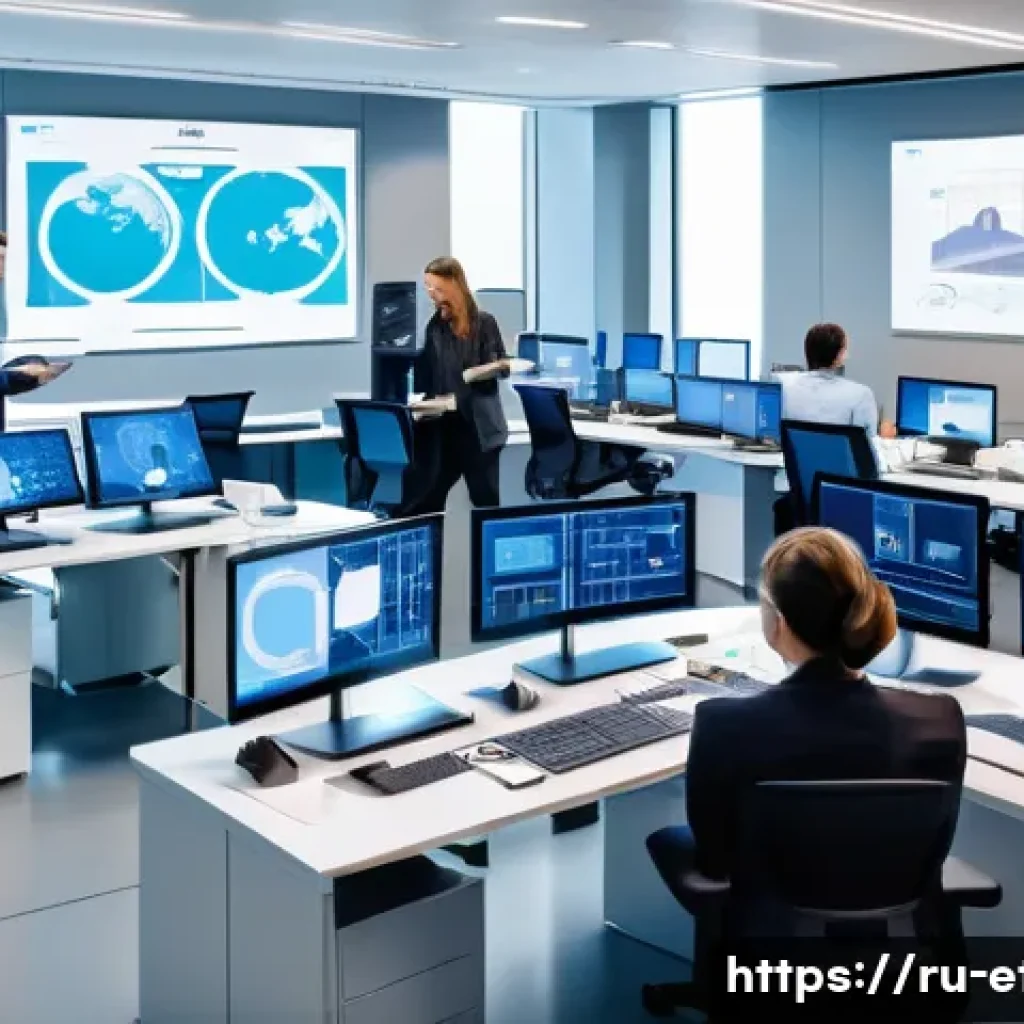 전자기술사와 관련된 국제 표준 이해 - A high-tech electronics engineering laboratory scene showing a diverse team of professionals collabo...
