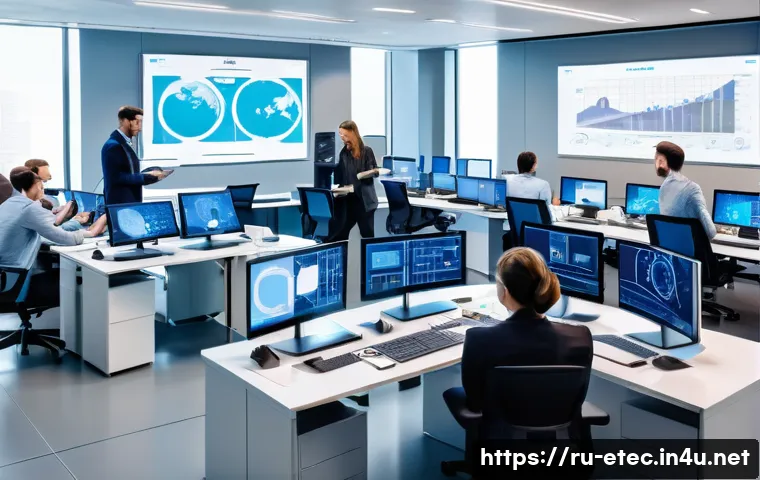 전자기술사와 관련된 국제 표준 이해 - A high-tech electronics engineering laboratory scene showing a diverse team of professionals collabo...